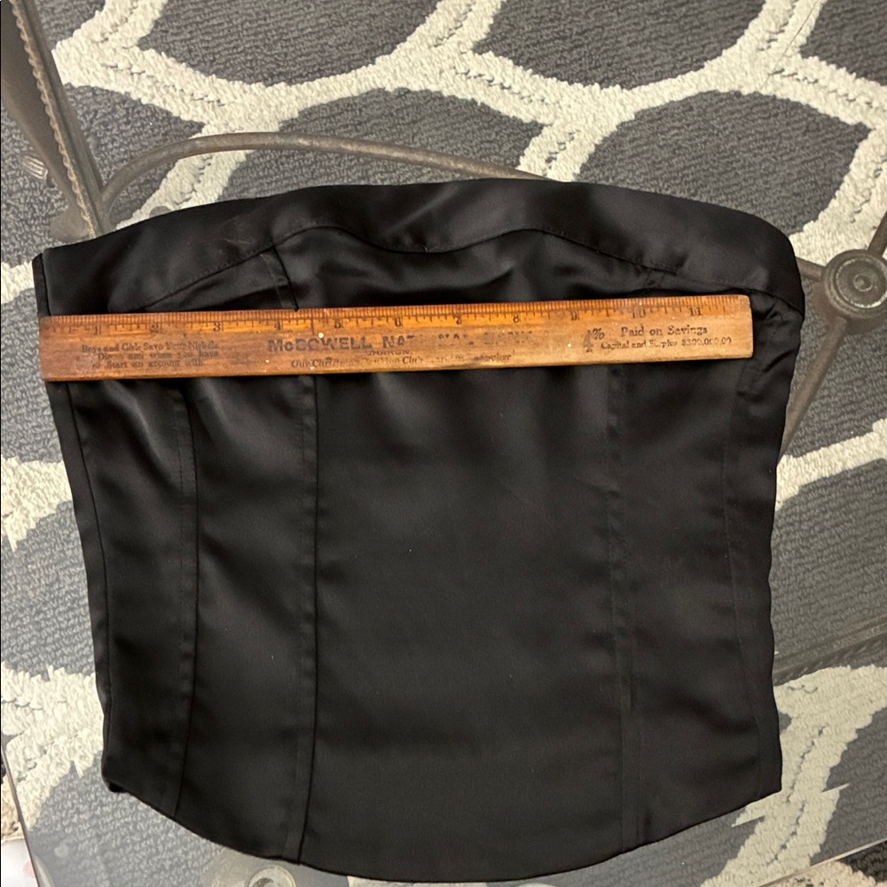 Black Satin Corset XXS